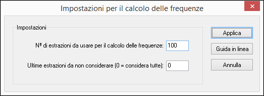 Calcolo delle frequenze