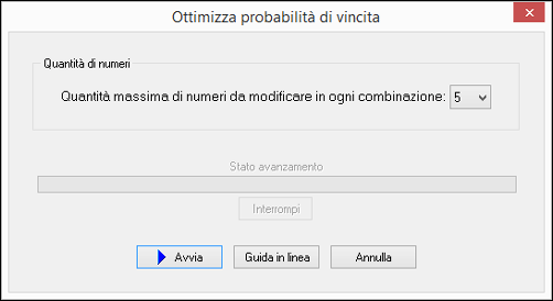 Ottimizza probabilità di vincita