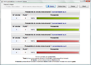 Calcolo della probabilit&agrave; di vincita