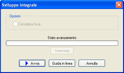 Sviluppo integrale del pronostico